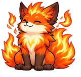 Ein kleiner Fuchs mit leuchtend orangefarbenem Fell.